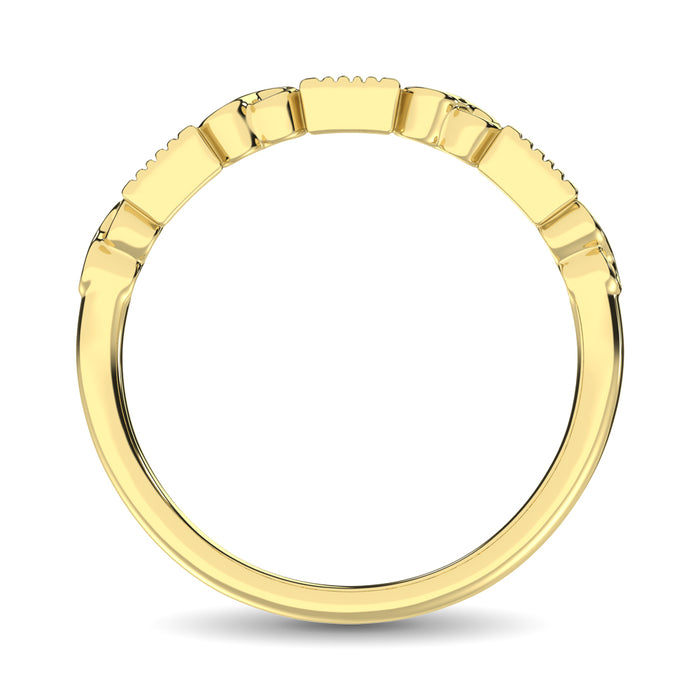 Diamond 1/10 Ct.Tw. Stack Band in 14K Yellow Gold