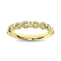 Thumbnail for Diamond 1/4 Ct.Tw. Stack Band in 14K Yellow Gold