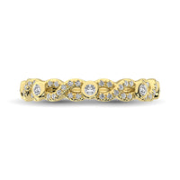 Thumbnail for Diamond 1/4 Ct.Tw. Stack Band in 14K Yellow Gold