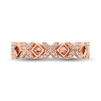 Thumbnail for Diamond 1/5 Ct.Tw. Stack Band in 14K Rose Gold