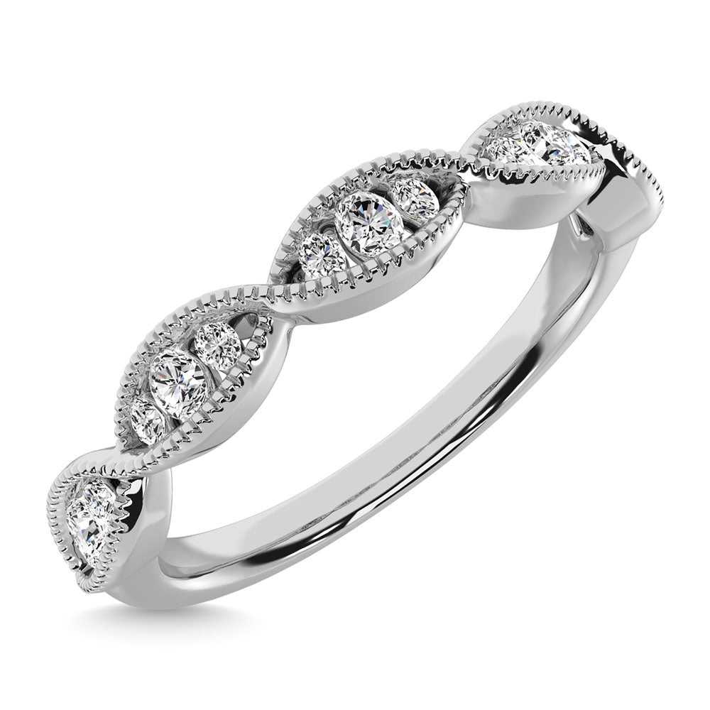 Diamond 1/5 Ct.Tw. Stack Band in 14K White Gold