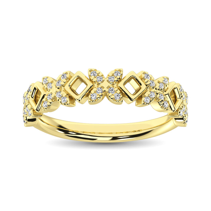 Diamond 1/5 Ct.Tw. Stack Band in 14K Yellow Gold