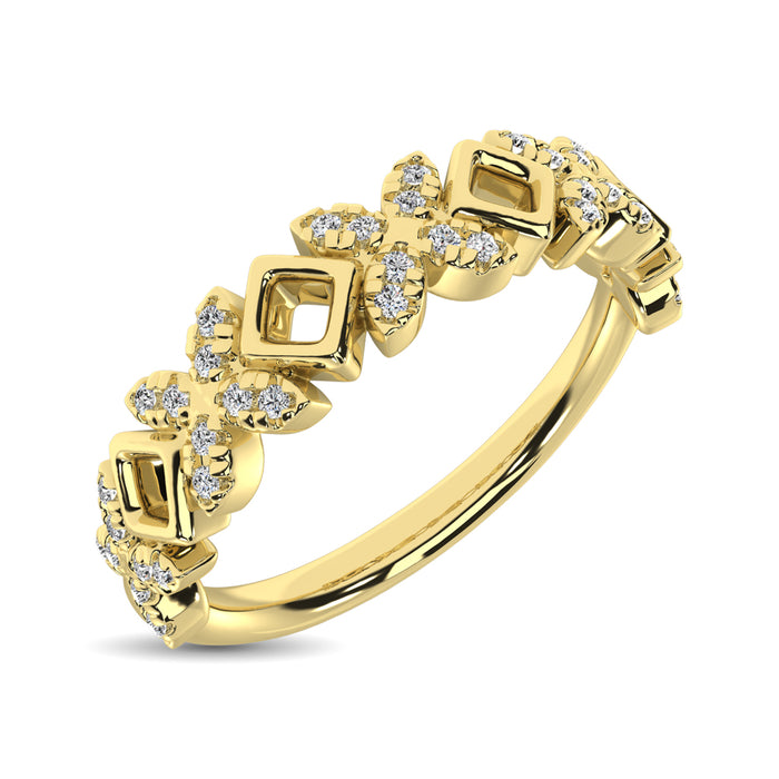 Diamond 1/5 Ct.Tw. Stack Band in 14K Yellow Gold