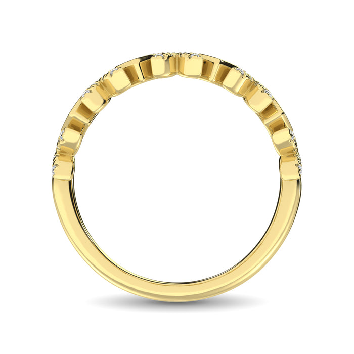 Diamond 1/5 Ct.Tw. Stack Band in 14K Yellow Gold