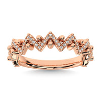 Thumbnail for Diamond 1/4 Ct.Tw. Stack Band in 14K Rose Gold