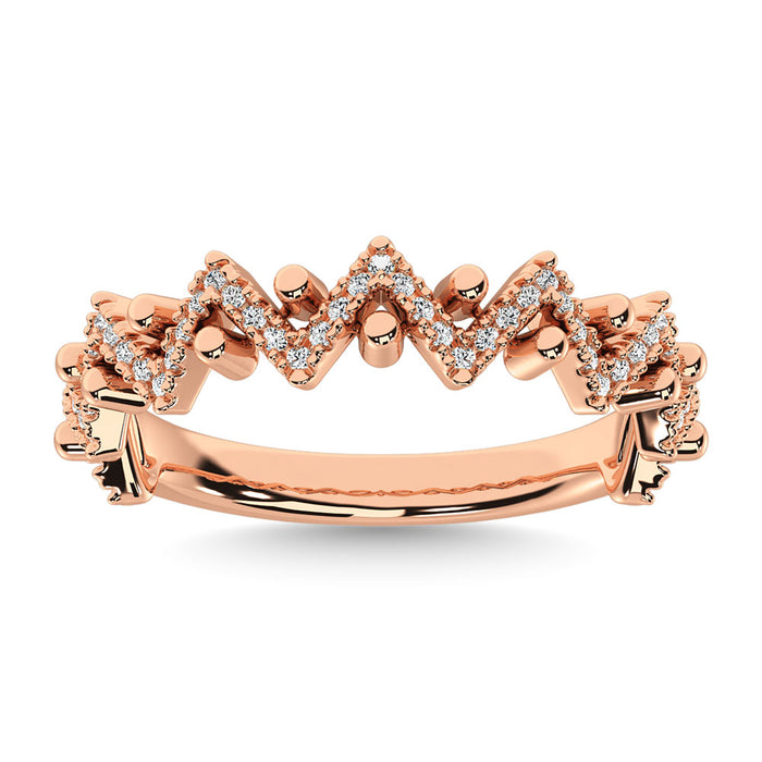 Diamond 1/4 Ct.Tw. Stack Band in 14K Rose Gold