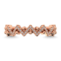 Thumbnail for Diamond 1/4 Ct.Tw. Stack Band in 14K Rose Gold