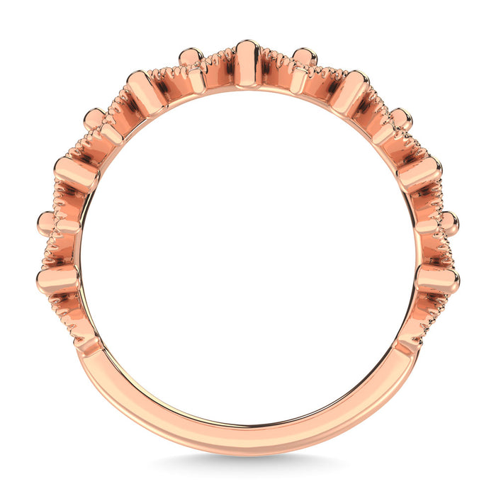 Diamond 1/4 Ct.Tw. Stack Band in 14K Rose Gold