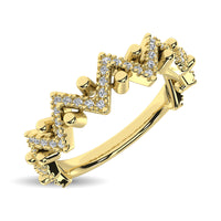 Thumbnail for Diamond 1/4 Ct.Tw. Stack Band in 14K Yellow Gold