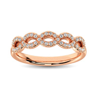Thumbnail for Diamond 1/4 Ct.Tw. Stack Band in 14K Rose Gold