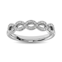Thumbnail for Diamond 1/4 Ct.Tw. Stack Band in 14K White Gold