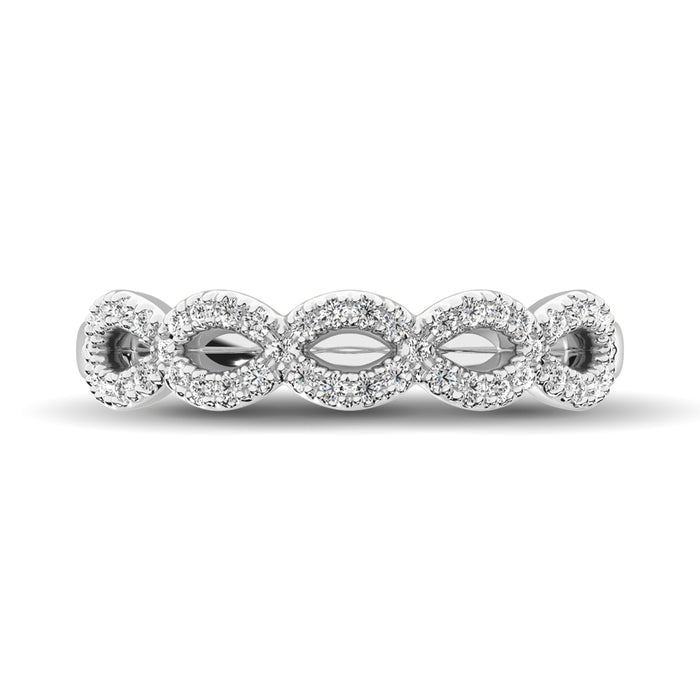 Diamond 1/4 Ct.Tw. Stack Band in 14K White Gold