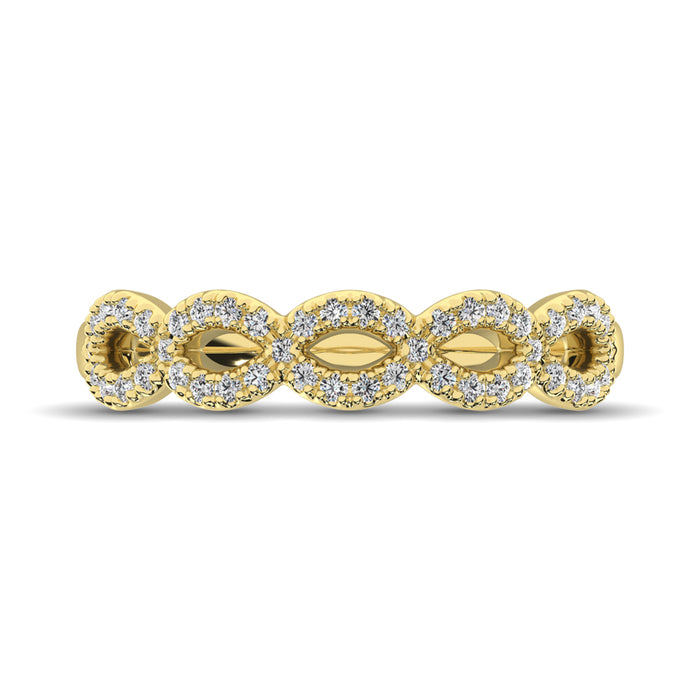 Diamond 1/4 Ct.Tw. Stack Band in 14K Yellow Gold