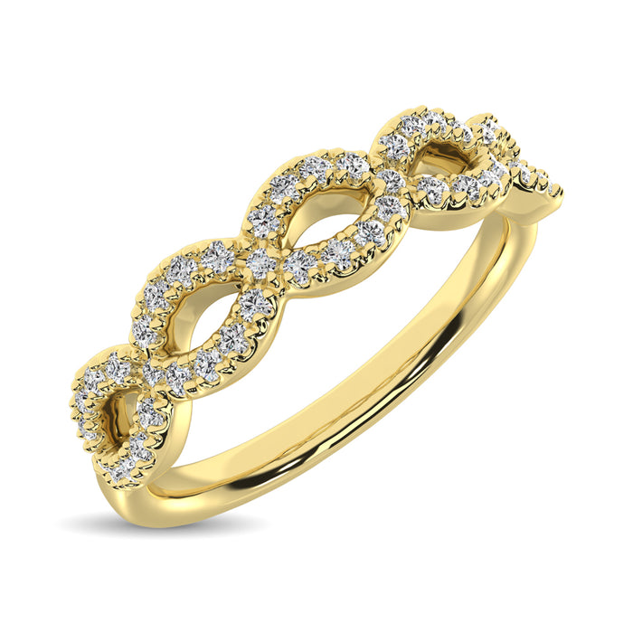 Diamond 1/4 Ct.Tw. Stack Band in 14K Yellow Gold