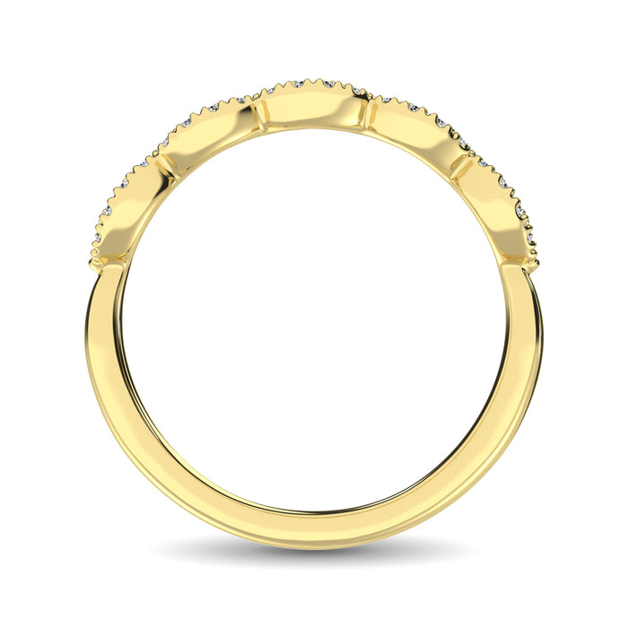 Diamond 1/4 Ct.Tw. Stack Band in 14K Yellow Gold