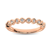 Thumbnail for Diamond 1/5 Ct.Tw. Stack Band in 14K Rose Gold