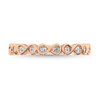 Thumbnail for Diamond 1/5 Ct.Tw. Stack Band in 14K Rose Gold
