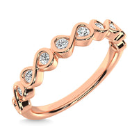 Thumbnail for Diamond 1/5 Ct.Tw. Stack Band in 14K Rose Gold