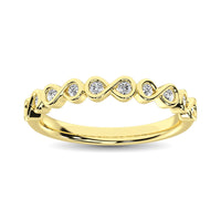 Thumbnail for Diamond 1/5 Ct.Tw. Stack Band in 14K Yellow Gold
