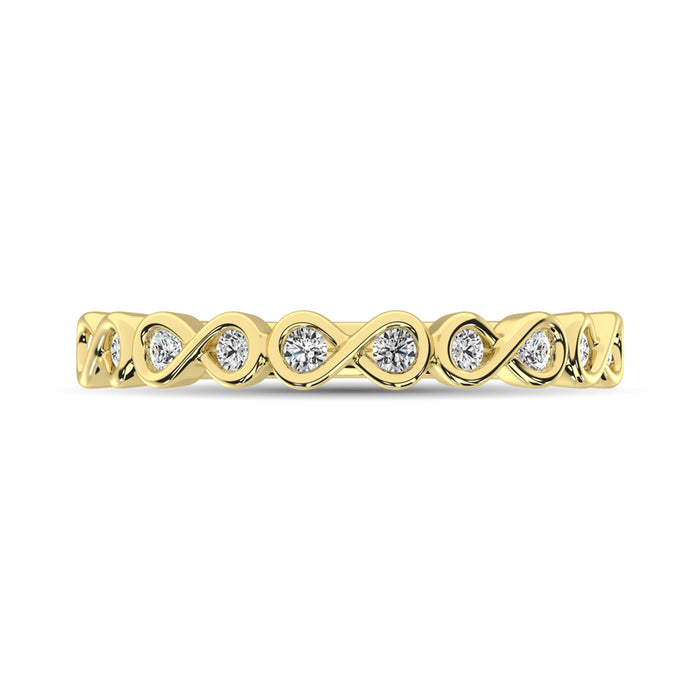 Diamond 1/5 Ct.Tw. Stack Band in 14K Yellow Gold