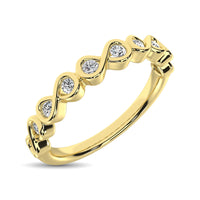 Thumbnail for Diamond 1/5 Ct.Tw. Stack Band in 14K Yellow Gold