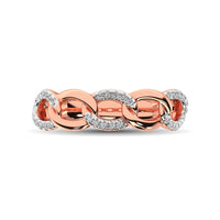 Thumbnail for 14K Rose Gold 1/6 Ct.Tw. Diamond Interlinked Annivesary Band