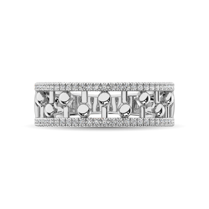 10K White Gold 1/4 Ct.Tw. Diamond Fashion Ring