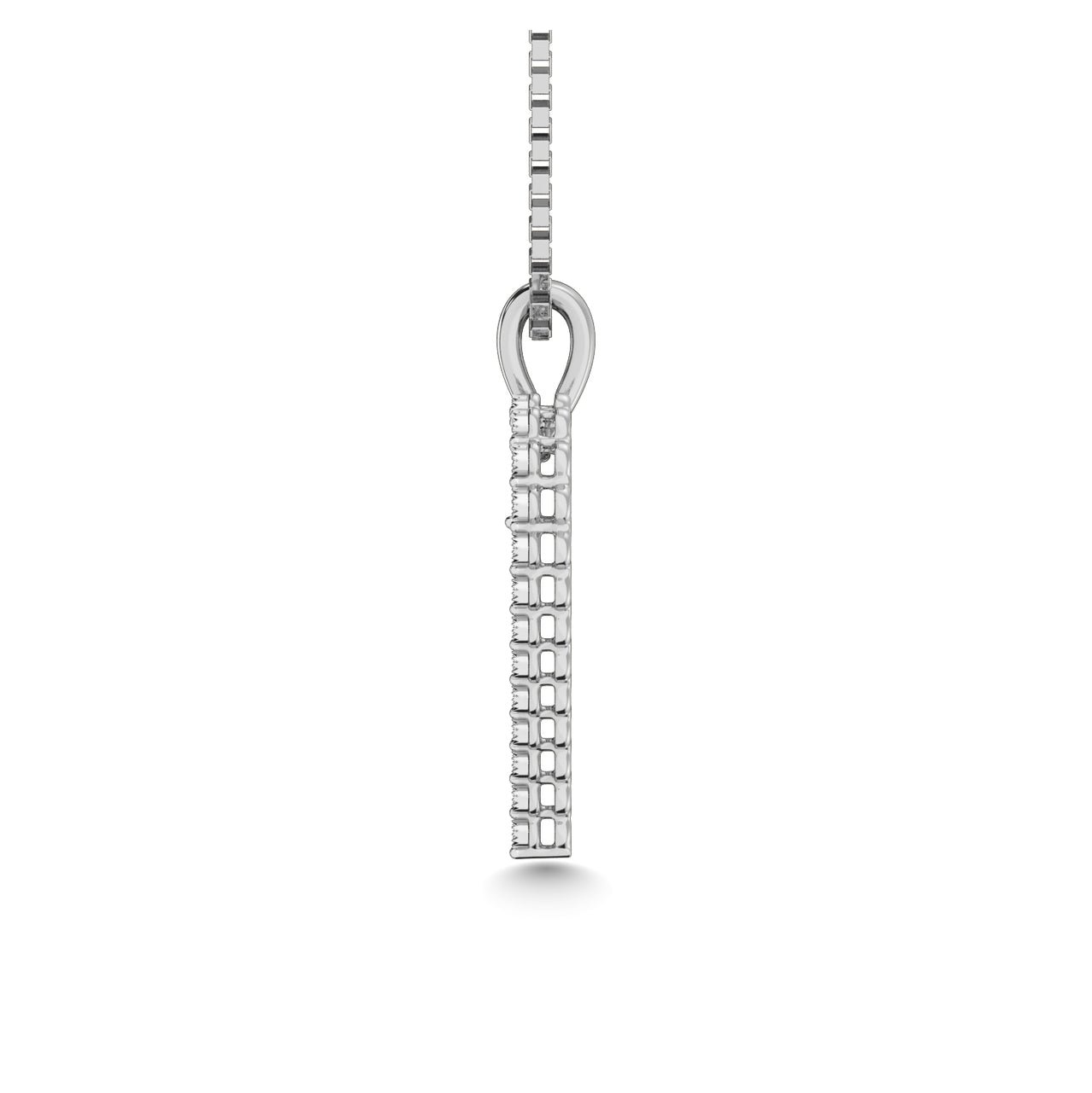 Sterling Silver 1/10 Ct.Tw. Diamond Heart Pendant