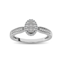 Thumbnail for 10K White Gold 1/4 Ct.Tw. Diamond Heart Ring