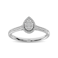 Thumbnail for 10K White Gold 1/4 Ct.Tw. Diamond Heart Ring