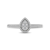 Thumbnail for 10K White Gold 1/4 Ct.Tw. Diamond Heart Ring