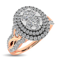 Thumbnail for 14K Two Tone Gold  3/4 Ct.Tw. Diamond Engagement Ring