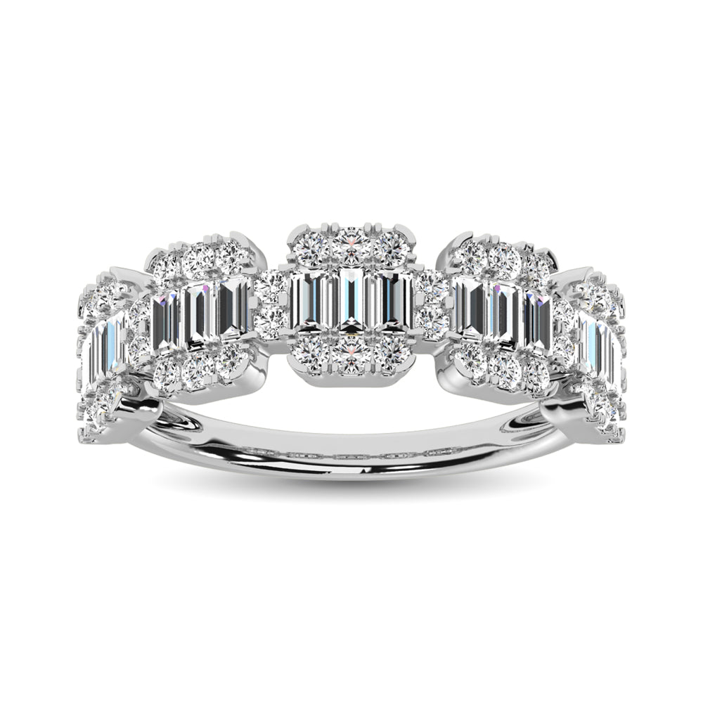 14K White Gold  1 Ct.Tw. Diamond Fashion Ring