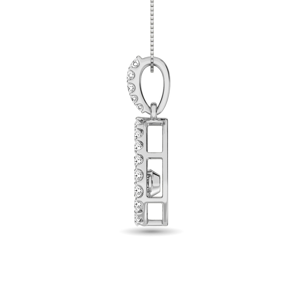 Diamond 2 Ct.Tw. Pear Shape Shimmering Pendant in 14K White Gold