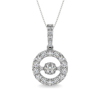 Thumbnail for Diamond 2 Ct.Tw. Round Shape Shimmering Pendant in 14K White Gold