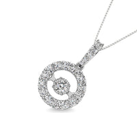 Thumbnail for Diamond 2 Ct.Tw. Round Shape Shimmering Pendant in 14K White Gold