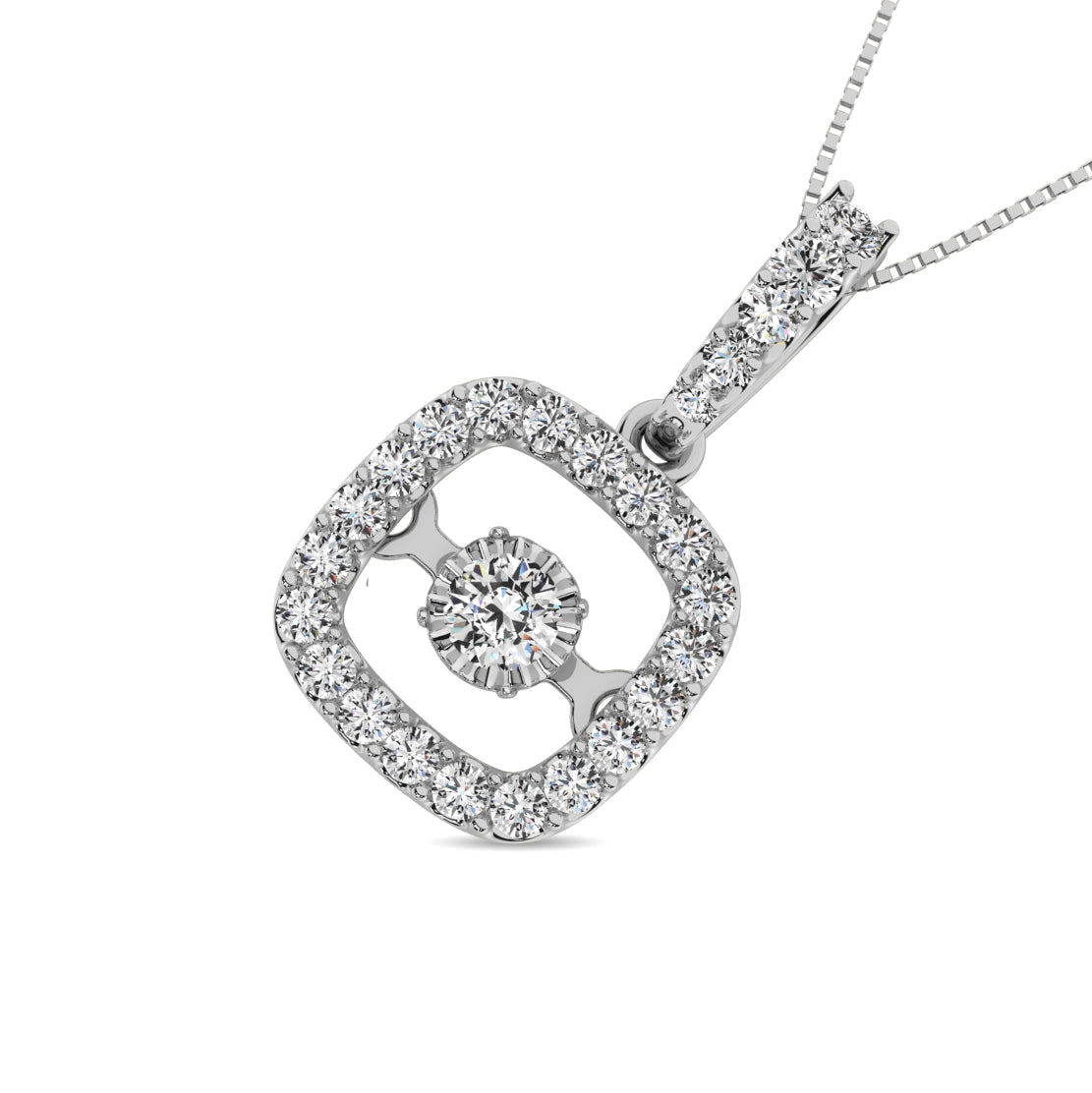 Diamond 1 3/8 ct tw Fashion Pendant  in 14K White Gold