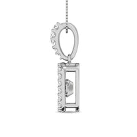 Thumbnail for Diamond 2 Ct.Tw. Shimmering Pendant in 14K White Silver