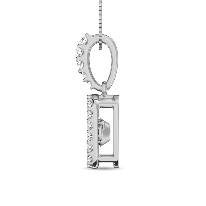 Diamond 2 Ct.Tw. Shimmering Pendant in 14K White Silver