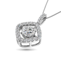 Thumbnail for Diamond Shimmering Pendant 1 3/8 ct tw in 14K White Gold