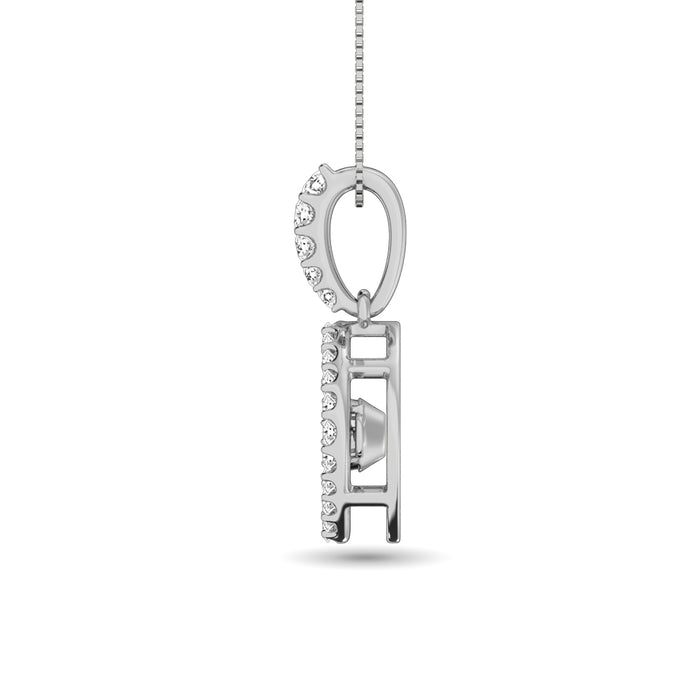 Diamond Shimmering Pendant 1 3/8 ct tw in 14K White Gold