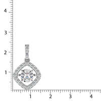 Thumbnail for Diamond Shimmering Pendant 1 3/8 ct tw in 14K White Gold