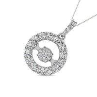 Thumbnail for Diamond 1 Ct.Tw. Shimmering Pendant in 14K White Gold