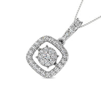 Thumbnail for Diamond 1 Ct.Tw. Shimmering Pendant in 14K White Gold