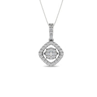 Thumbnail for Moving Diamond 5/8 ct tw Pendant in 14K White Gold