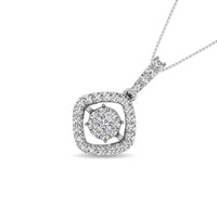 Thumbnail for Moving Diamond 5/8 ct tw Pendant in 14K White Gold