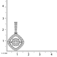 Thumbnail for Moving Diamond 5/8 ct tw Pendant in 14K White Gold
