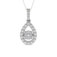 Thumbnail for Diamond 1 Ct.Tw. Shimmering Pendant in 14K White Gold
