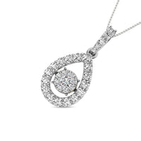 Thumbnail for Diamond 1 Ct.Tw. Shimmering Pendant in 14K White Gold
