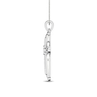 Thumbnail for 14K White Gold 1/6 Ct.Tw. Diamond Cross Pendant